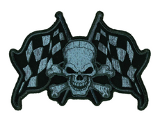 PATCH CHECKERED FLAGS 4"-PPQ1823 : 4"X3" - HighwayLeather