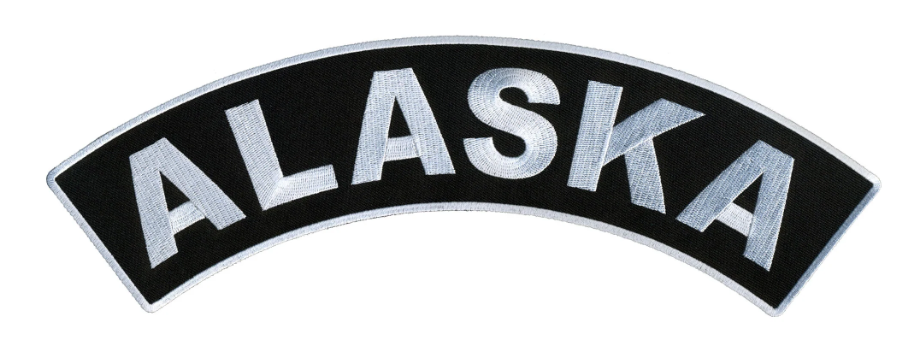 PATCH - ALASKA TOP ROCKER 4"-PPM4004 : 4W 1H - HighwayLeather