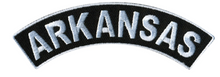 PATCH - ARKANSAS TOP ROCKER 4"-PPM4008 : 4W 1H - HighwayLeather