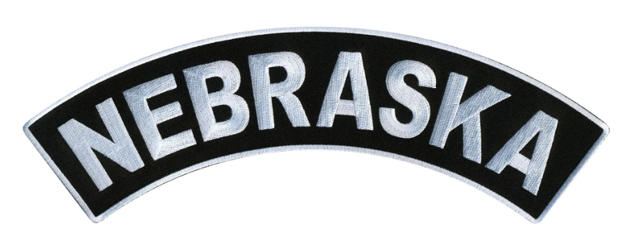 PATCH - NEBRASKA TOP ROCKR 4"-PPM4054 : 4W 1H - HighwayLeather