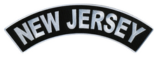 PATCH - NEW JERSEY TOP RKR 12"-PPM4059 : 12W 3H - HighwayLeather