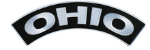 PATCH - OHIO TOP ROCKER 4"-PPM4070 : 4W 1H - HighwayLeather