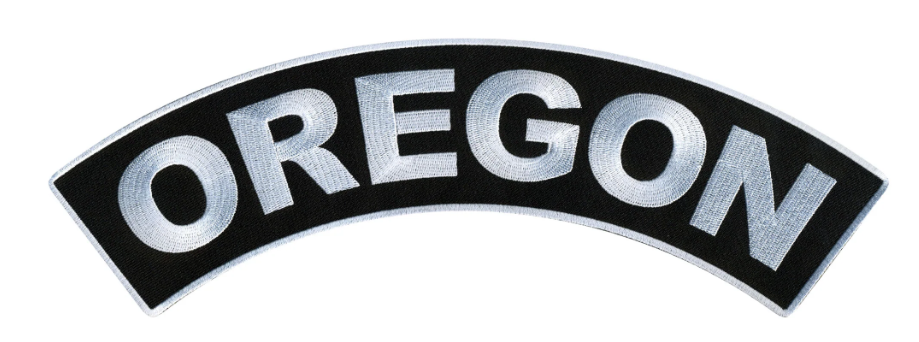 PATCH - OREGON TOP ROCKER 4"-PPM4074 : 4W 1H - HighwayLeather
