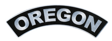 PATCH - OREGON TOP ROCKER 4"-PPM4074 : 4W 1H - HighwayLeather