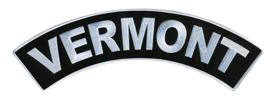 PATCH - VERMONT TOP ROCKER 4"-PPM4090 : 4W 1H - HighwayLeather