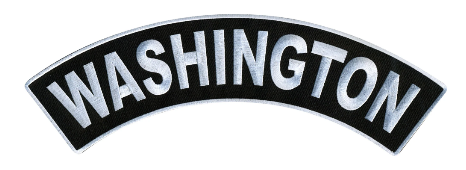 PATCH - WASHINGTON TOP RKR 12"-PPM4093 : 12W 3H - HighwayLeather