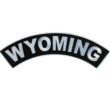 PATCH - WYOMING TOP ROCKER 4"-PPM4100 : 4W 1H - HighwayLeather