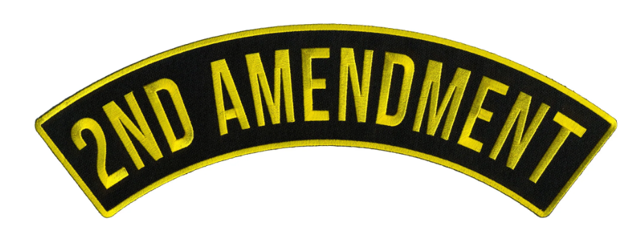 PATCH 2ND AMEND TOP ROCKER 4"-PPM4102 : 4W 1H - HighwayLeather