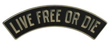 PATCH LIVE FREE OR TOP RK 12"-PPM4139 : 12W 3H - HighwayLeather