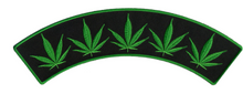 PATCH POT LEAVES TOP ROCK 12"-PPM4149 : 12W 3H - HighwayLeather