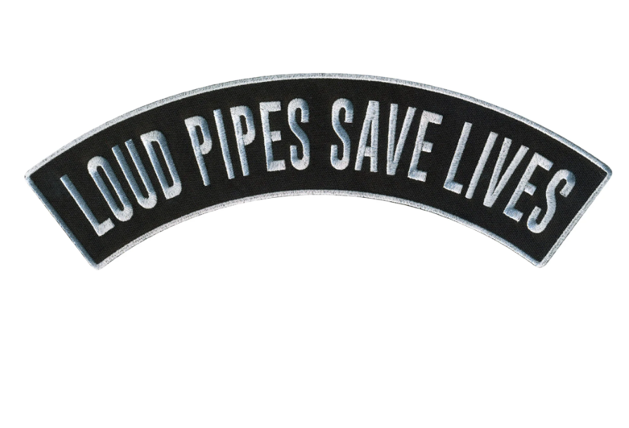PATCH LOUD PIPES TOP ROCK 12"-PPM4199 : 12W 3H - HighwayLeather