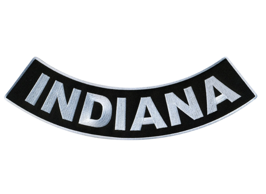 PATCH - INDIANA BTM ROCKER 12"-PPM5027 : 12W 3H - HighwayLeather