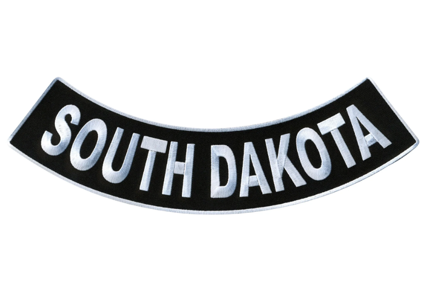 PATCH - SOUTH DAKOTA BTM 12"-PPM5081 : 12W 3H - HighwayLeather