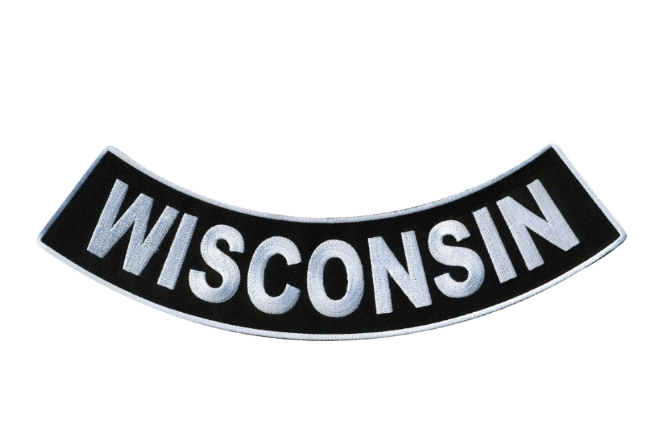 PATCH - WISCONSIN BTM ROKR 4"-PPM5098 : 4W 1H - HighwayLeather