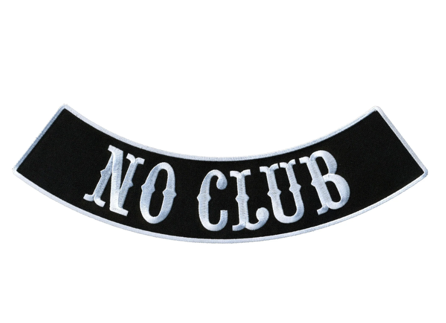 PATCH NO CLUB BOTT ROCK 4"-PPM5172 : 4W 1H - HighwayLeather