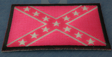 P5877 Pink Rebel Flag Patch - 3x2 inch - HighwayLeather