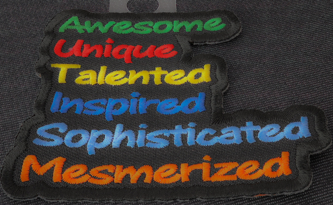 Autism morale patch by THE CHEAP PLACE, 4x1.5 inch fabric patch with colorful design for awareness and support.