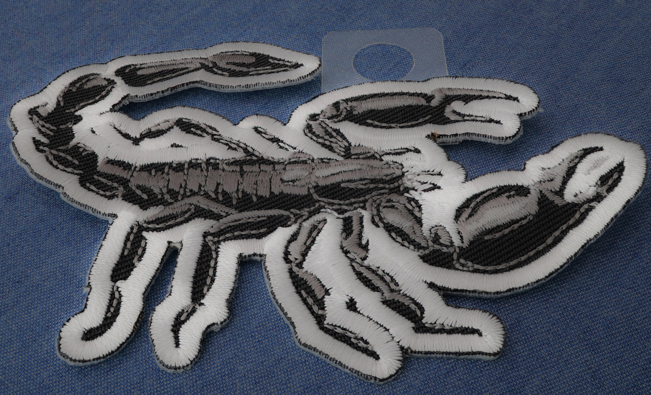 P7537 Scorpion Patch - 4x2.7 inch - HighwayLeather