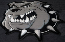 Bulldog Large Iron on Back Patc-PL6755 : 10.5x12 inch - HighwayLeather