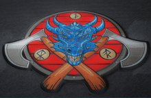 PL7859 Viking Dragon and Axes Patch - 12x9.8 inch - HighwayLeather