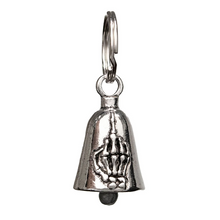 MLB9015 'Middle Finger' Motorcycle Good Luck Bell | Key Chain Accessory for Bikers - HighwayLeather