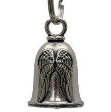 MLB9068 Angel Wings Motorcycle Good Luck Bell w/ Key Ring-Key Chain Accessory for Bikers - HighwayLeather