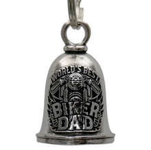 MLB9074 Biker Dad Motorcycle Good Luck Bell w/ Key Ring-Key Chain Accessory for Bikers - HighwayLeather