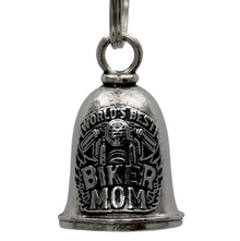 MLB9077 Biker Mom Motorcycle Good Luck Bell w/ Key Ring-Key Chain Accessory for Bikers - HighwayLeather
