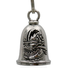 MLB9079 Bobber Monster Head Motorcycle Good Luck Bell w/ Key Ring-Key Chain Accessory for Bikers - HighwayLeather