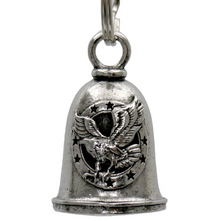 MLB9095 Eagle Flying Motorcycle Good Luck Bell w/ Key Ring-Key Chain Accessory for Bikers - HighwayLeather