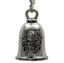 MLB9097 Event Rose Motorcycle Good Luck Bell w/ Key Ring-Key Chain Accessory for Bikers - HighwayLeather