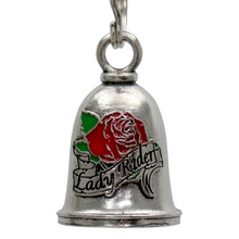 MLB9114 Lady Rider Motorcycle Good Luck Bell w/ Key Ring-Key Chain Accessory for Bikers - HighwayLeather