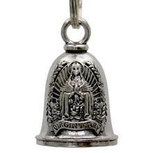 MLB9150 Virgin Mary Motorcycle Good Luck Bell w/ Key Ring-Key Chain Accessory for Bikers - HighwayLeather