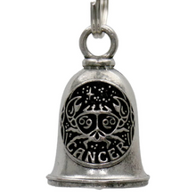MLB9157 Zodiac Cancer Motorcycle Good Luck Bell w/ Key Ring-Key Chain Accessory for Bikers - HighwayLeather