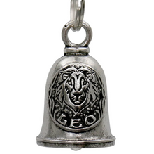 MLB9160 Zodiac Leo Motorcycle Good Luck Bell w/ Key Ring-Key Chain Accessory for Bikers - HighwayLeather