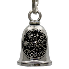 MLB9164 Zodiac Scorpio Motorcycle Good Luck Bell w/ Key Ring-Key Chain Accessory for Bikers - HighwayLeather