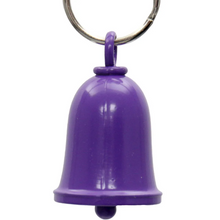 MLB9169 Matte Purple Motorcycle Good Luck Bell w/ Key Ring-Key Chain Accessory for Bikers - HighwayLeather
