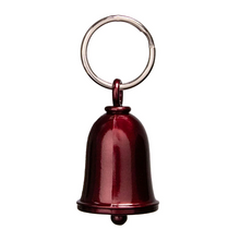MLB9176 Candy Red Motorcycle Good Luck Bell w/ Key Ring-Key Chain Accessory for Bikers - HighwayLeather