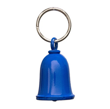 MLB9177 Glitter Blue Motorcycle Good Luck Bell w/ Key Ring-Key Chain Accessory for Bikers - HighwayLeather