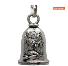 MLB9128 Pin Up Motorcycle Good Luck Bell w/ Key Ring-Key Chain Accessory for Bikers Shipping calculated at checkout. - HighwayLeather