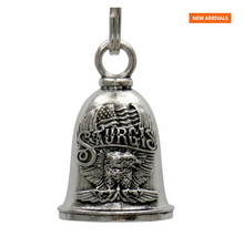 Milwaukee Leather MLB9144 Sturgis Upwing Motorcycle Good Luck Bell w/ Key Ring-Key Chain Accessory for Bikers - HighwayLeather
