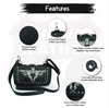 HL80156GRAY Leather Hip Clip Purse Bag Women GREY Waist Bag Fanny Pack Motorcycle Biker - HighwayLeather