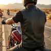 HL11685SPT SOA Men's Leather Vest Anarchy Motorcycle Club Concealed Carry Side Lace - HighwayLeather