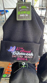 Butterfly 83RD Annual BikeWeek Black Daytona 2024 Beach Headwear - HighwayLeather
