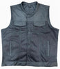 HL21902MESH Men black Mesh vest. - HighwayLeather