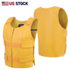 Women’s Yellow Tactical Style Leather Biker Club Vest | HL14945YELLOW