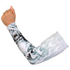 Hot Leathers Assassin Arm Sleeve, black and white design, close-up of detailed biker-inspired tattoo-style artwork.