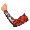 Hot Leathers Celtic Cross arm sleeve featuring detailed black and white design on stretchy fabric, ideal for motorcycle or casual wear.