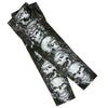 Hot Leathers five skulls arm sleeve with black and gray design, full-length tattoo-style arm cover for motorcycle or biker fashion.