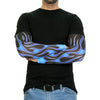 Hot Leathers ARM1005 Flames Blue Arm Sleeve